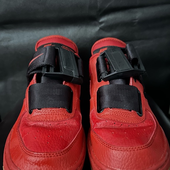 Nike Air Force 1 Utility Gs Dune Red-Black - Picture 6 of 7